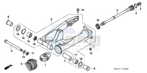 NT700VAA UK - (E / ABS MKH) drawing SWINGARM