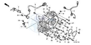 TRX420FA9 Australia - (U) drawing REAR CRANKCASE COVER