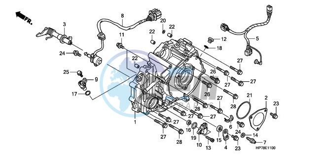 REAR CRANKCASE COVER