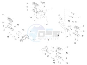 V7 III Special 750 e4 (NAFTA) drawing Foot rests