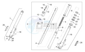 Griso S.E. 1200 8V drawing Front fork