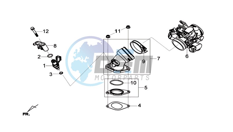 INLET / FUEL INJECTOR / THROTTLE VALVE BODY