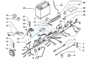 Cougar 125 drawing Electric devices and battery