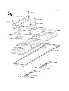 KRF 750 F [TERYX 750 4X4 NRA OUTDOORS] (F8F) C9F drawing CYLINDER HEAD COVER