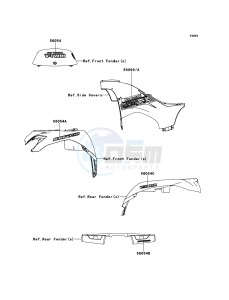 KVF750 4x4 KVF750LCF EU GB drawing Decals