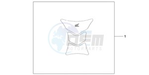 CBR1000RA9 U / ABS drawing TANK PAD