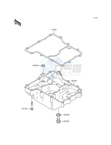 ZX 900 B [NINJA ZX-9R] (B4) [NINJA ZX-9R] drawing OIL PAN