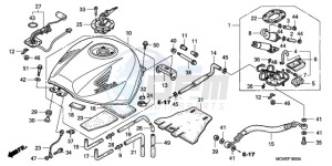 VFR8009 U / MME TWO drawing FUEL TANK