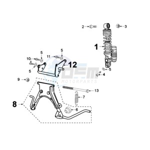 TKR2 WRC EU drawing REAR SHOCK AND STAND