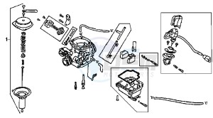 MEGALO 125 drawing CARBURETOR