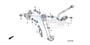 CB600FA3A Europe Direct - (ED / ABS ST) drawing STAND