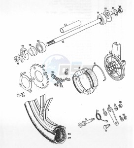 A35 50 drawing Achterwiel