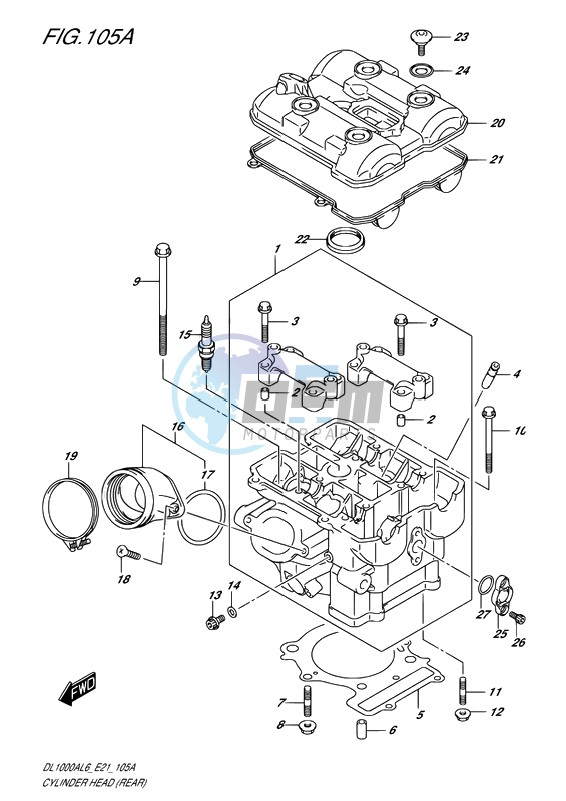 CYLINDER HEAD (REAR)