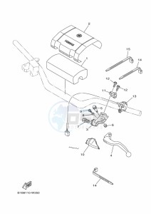 YZ250 (BCRD) drawing HANDLE SWITCH & LEVER