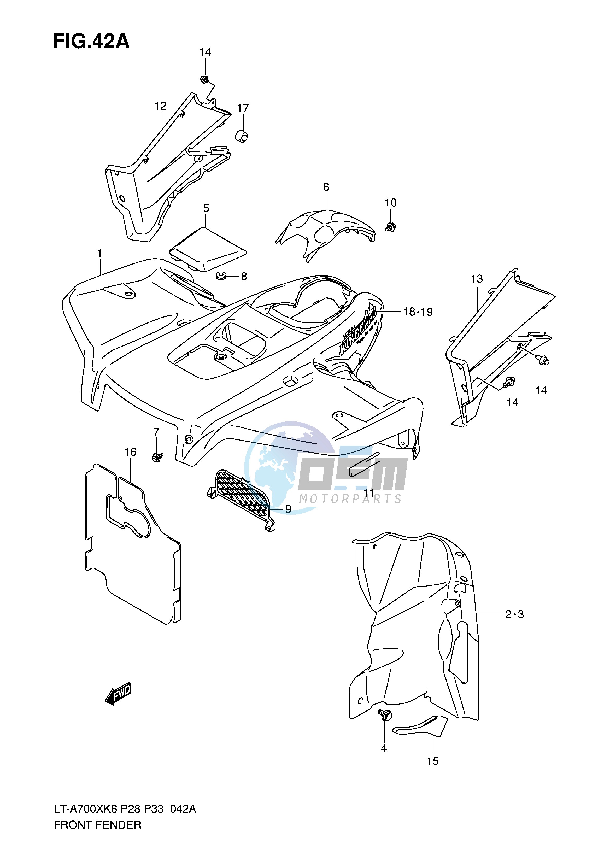 FRONT FENDER (MODEL K7)