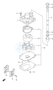 DF 70A drawing Water Pump