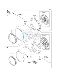 KX 100 A [KX100 MONSTER ENERGY] (A6F - A9FA) D9FA drawing WHEELS_TIRES