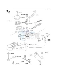 EN 500 C [VULCAN 500 LTD] (C6-C9) [VULCAN 500 LTD] drawing FRONT MASTER CYLINDER