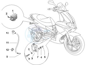 Runner 50 SP drawing Voltage Regulators - Electronic Control Units (ecu) - H.T. Coil