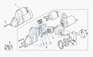 California 1100 Vintage Vintage drawing Starter motor