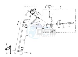 QUADLANDER 250 drawing GEAR AXLE - LEVER