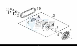 MAXSYM TL 500 (TL47W1-EU) (L9) drawing MOVABLE DRIVE FACE