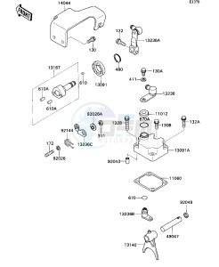 KAF 540 C [MULE 2010] (C1) [MULE 2010] drawing GEAR CHANGE MECHANISM