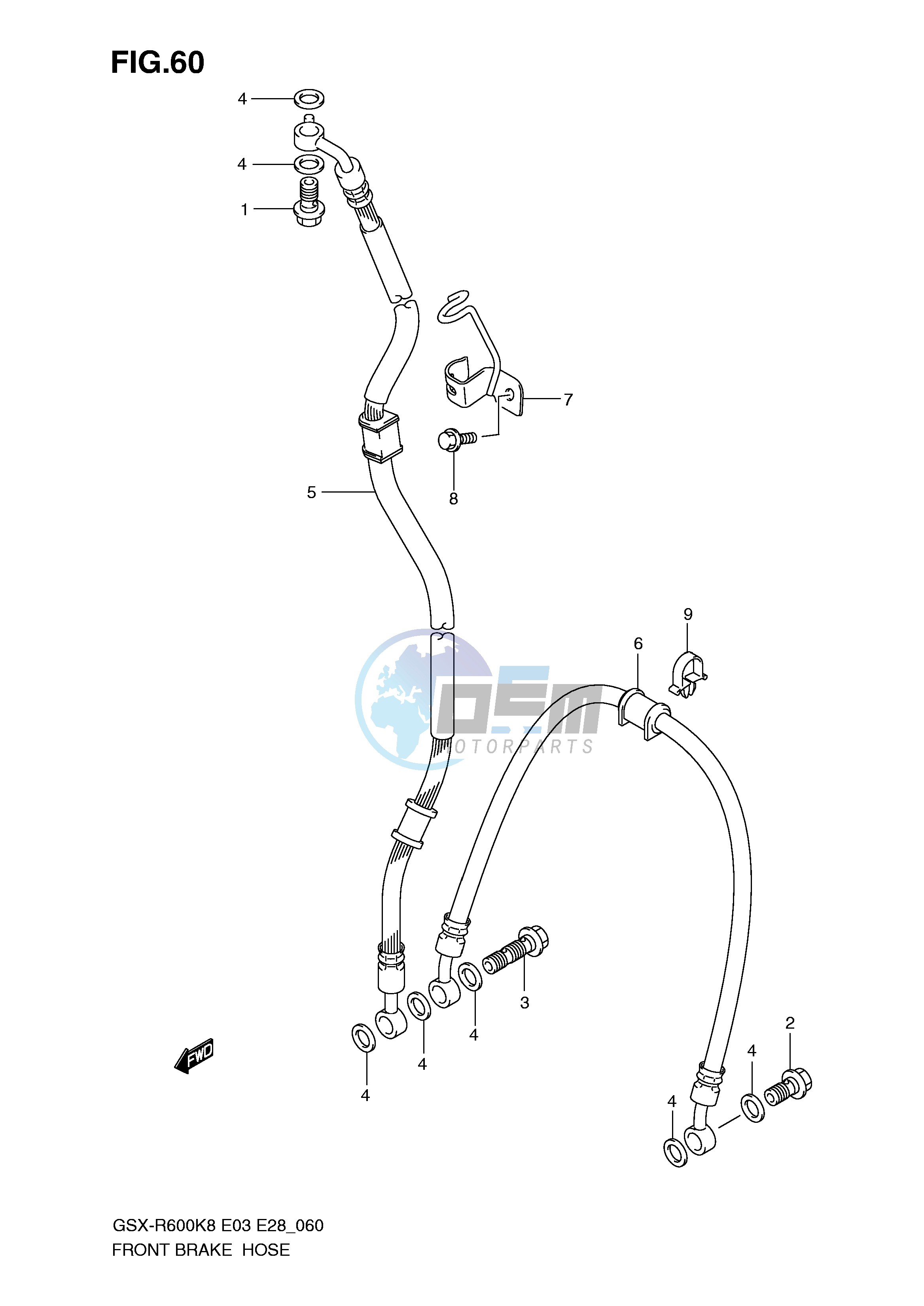 FRONT BRAKE HOSE