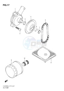 LT-A750X (P17) drawing OIL PUMP