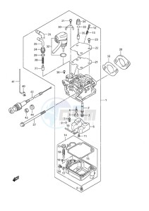 DF 9.9A drawing Carburetor Non-Remote Control