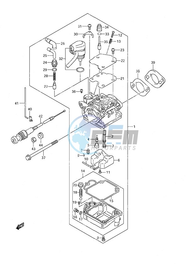 Carburetor Non-Remote Control