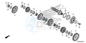 NC700DC Integra E drawing TRANSMISSION (COUNTERSHAFT)