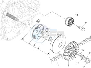 GTS 250 UK drawing Driving pulley