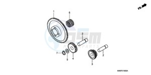 TRX250TM9 Australia - (U) drawing STARTING GEAR