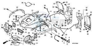 TRX500FE9 Australia - (U) drawing FRONT FENDER