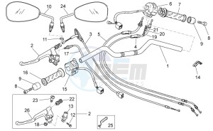 V7 II Stornello ABS 750 (APAC) drawing Handlebar - Controls