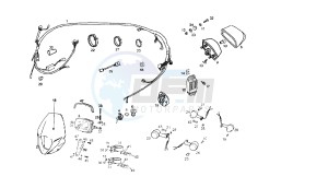 SENDA R X-RACE - 50 CC 2T EU2 drawing WIRING HARNESS