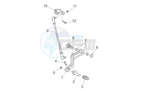 Griso V IE 850 drawing Gear lever