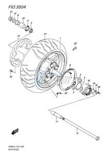 AN650Z ABS BURGMAN EXECUTIVE EU drawing REAR WHEEL