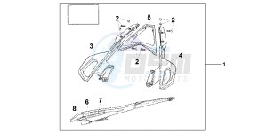 VFR1200FD VFR1200F UK - (E) drawing REAR CARRIER