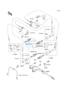 VN 1500 B [VULCAN 88 SE] (B1-B3) N7FA drawing IGNITION SYSTEM