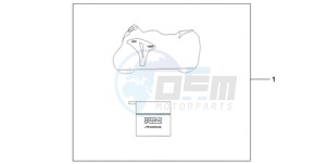 CBR1000RA9 ED / ABS REP drawing INDOOR BODY COVER HRC