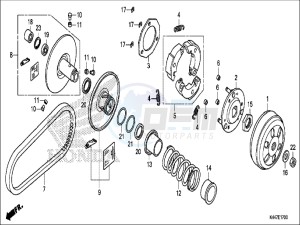 NSC110MPDH UK - (E) drawing DRIVEN FACE