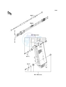 KX250F KX250ZDF EU drawing Cables