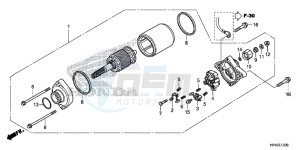 TRX420FPED TRX420 Europe Direct - (ED) drawing STARTING MOTOR