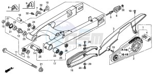 XL1000VA drawing SWINGARM