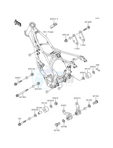 KX 80 R [KX80] (R6-R7) [KX80] drawing FRAME FITTINGS