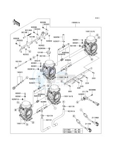 ZX 1200 C [NINJA ZZR 1200] (C1-C4) [NINJA ZZR 1200] drawing CARBURETOR