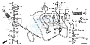 TRX420TMB TRX420 ED drawing HANDLE LEVER/SWITCH/CABLE