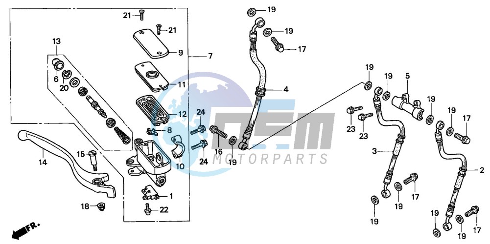 FR. BRAKE MASTER CYLINDER